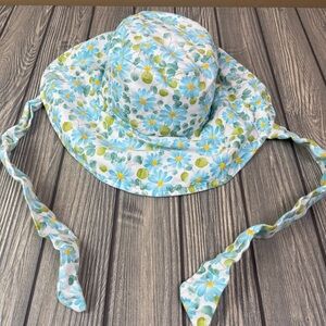 Floral 100% Cotton Floppy Sun Hat Women's Adjustable